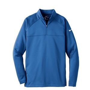 Nike Therma-Fit 1/4-Zip Fleece Pullover Men's Size Small AH6254 Gym Blue